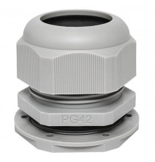 Сальник PG42 IP54 (1 шт) d отв. 53 мм / d провод. 32-38 мм PROxima  plc-pg-42-1-r  EKF