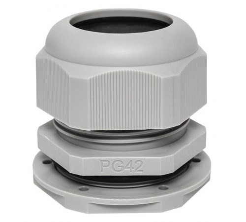 Сальник PG42 IP54 (1 шт) d отв. 53 мм / d провод. 32-38 мм PROxima  plc-pg-42-1-r  EKF