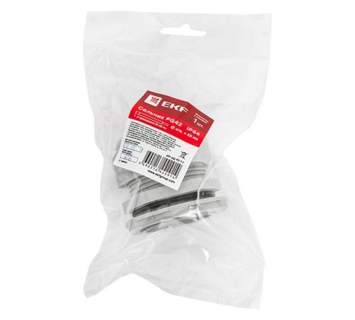 Сальник PG42 IP54 (1 шт) d отв. 53 мм / d провод. 32-38 мм PROxima  plc-pg-42-1-r  EKF