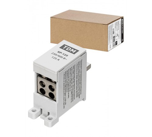 Клемма распределительная на DIN-рейку КР-125 1П 125А (4х16мм)  SQ0823-0116  TDM