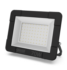 Прожектор светодиодный СДО 70Вт 6500К IP65 черный  613100370  Gauss