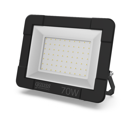 Прожектор светодиодный СДО 70Вт 6500К IP65 черный  613100370  Gauss