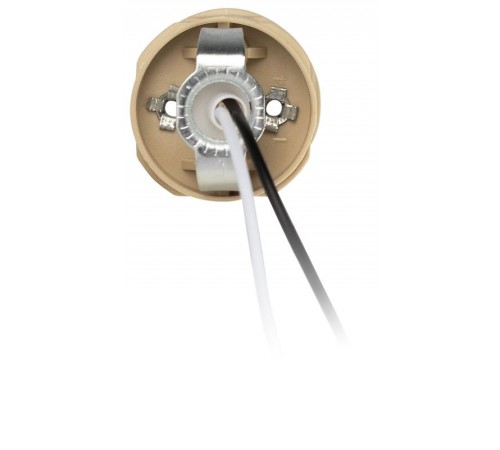 Патрон  Е27 с проводом 30 см пластиковый бежевый  Б0069588  ЭРА