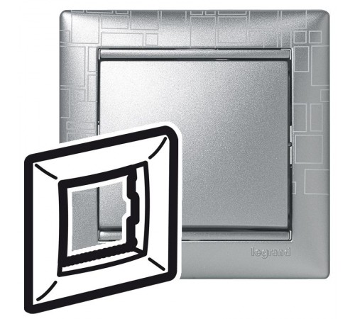 Valena Алюминий модерн Рамка 1-ая  770341  Legrand