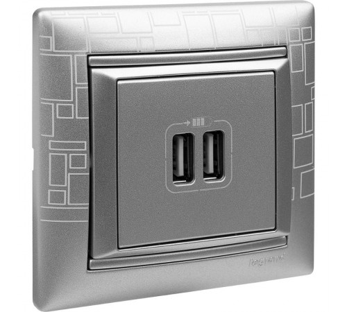 Valena Алюминий Розетка 2-ая USB  770270  Legrand