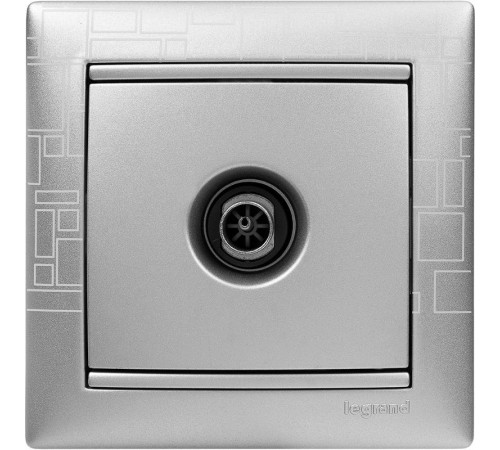 Valena Алюминий Розетка TV единственная 1,5 дБ  770129  Legrand