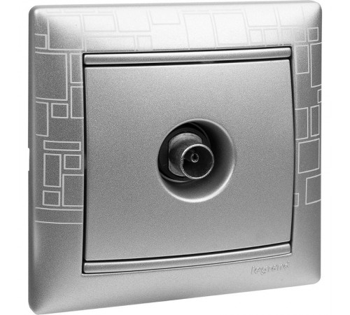 Valena Алюминий Розетка TV единственная 1,5 дБ  770129  Legrand