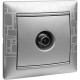 Valena Алюминий Розетка TV единственная 1,5 дБ  770129  Legrand