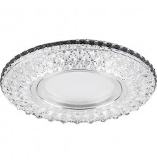 Светильник точечный встраиваемый под лампу, с LED подсветкой CD940 15LED*2835SMD RGB, MR16 50W G5.3, прозрачный  32541  FERON