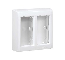 Simon Connect Блок настенный на 2 S-модуля Сима Про, поверхностный монтаж, белый  SBC200-9  Simon