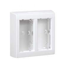 Simon Connect Блок настенный на 2 S-модуля Сима Про, поверхностный монтаж, белый  SBC200-9  Simon