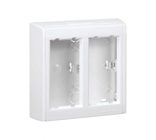 Simon Connect Блок настенный на 2 S-модуля Сима Про, поверхностный монтаж, белый  SBC200-9  Simon