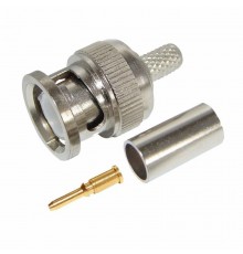 Разъем штекер BNC RG-58 обжим  05-3001  REXANT