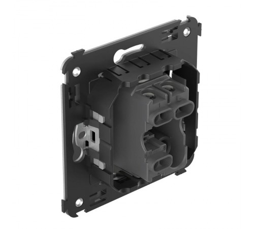 Выключатель одноклавишный в стену, "Avanti", "Черный квадрат"  4402103  DKC