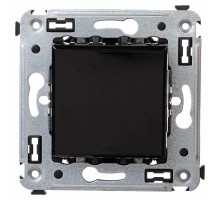 Выключатель одноклавишный в стену, "Avanti", "Черный квадрат"  4402103  DKC