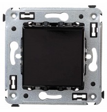 Выключатель одноклавишный в стену, "Avanti", "Черный квадрат"  4402103  DKC