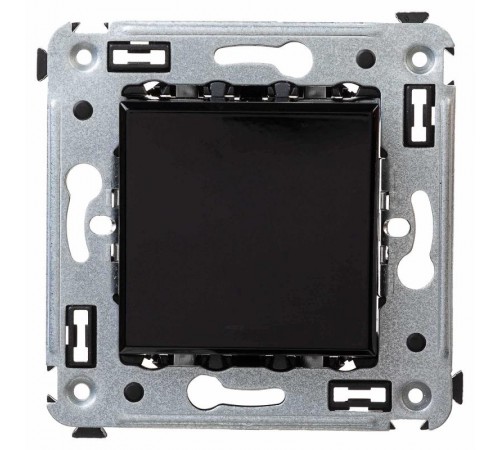 Выключатель одноклавишный в стену, "Avanti", "Черный квадрат"  4402103  DKC