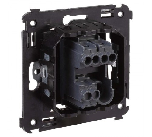 Выключатель одноклавишный в стену, "Avanti", "Черный квадрат"  4402103  DKC