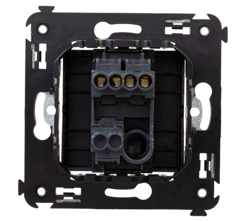 Выключатель одноклавишный в стену, "Avanti", "Черный квадрат"  4402103  DKC