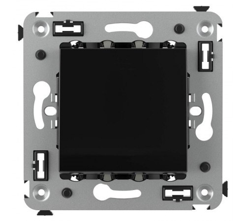 Выключатель одноклавишный в стену, "Avanti", "Черный квадрат"  4402103  DKC