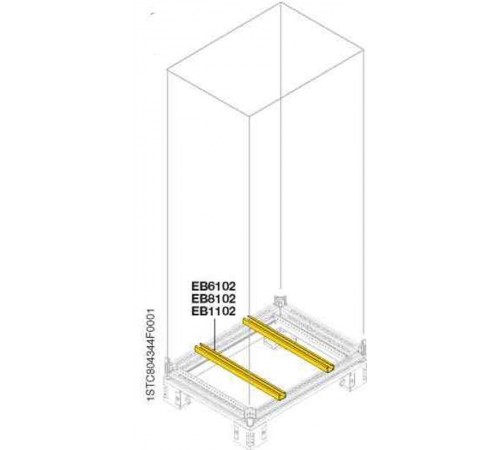 Профиль поперечный Г=800 для монтажа трансформаторов(2шт)  EB8102  ABB