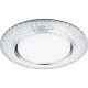 Светильник встраиваемый с белой LED подсветкой CD4042 потолочный GX53 без лампы, прозрачный, хром  41304  Feron