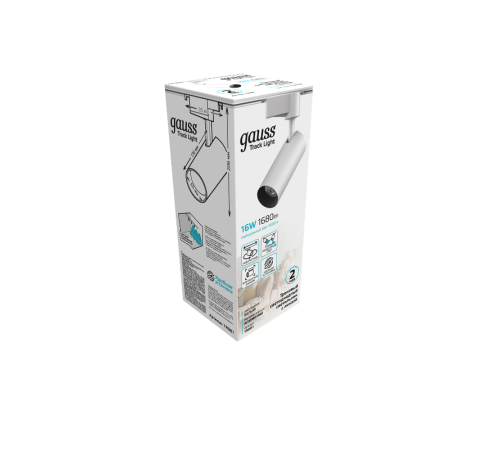 Светильник светодиодный трековый цилиндр 16W 1680lm 4000K 180-220V IP20 65*206мм белый линза 36  TR081  Gauss