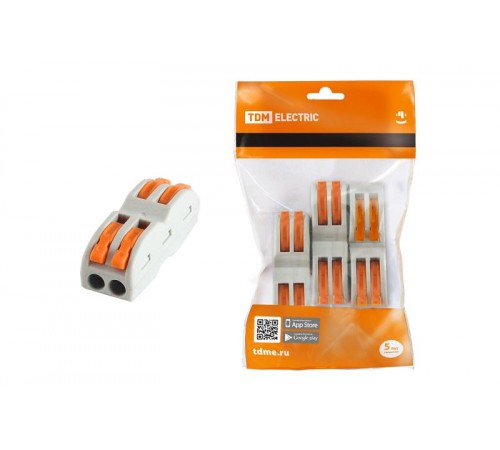 Соединительная проходная клемма СК-412-2 (2,5мм2) (4 шт/упак)  SQ0527-0051  TDM