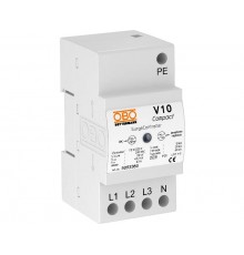 Устройства защиты от импульсных перенапряжений УЗИП для силовых сетей 3+NPE (Класс II+III), 255 В (V10 COMPACT 255)  5093380  OBO Bettermann