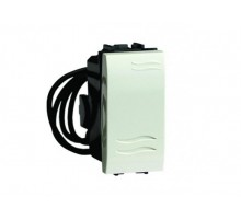 Brava белый Выключатель кнопочный с подсветкой 1 мод.  76021BL  DKC