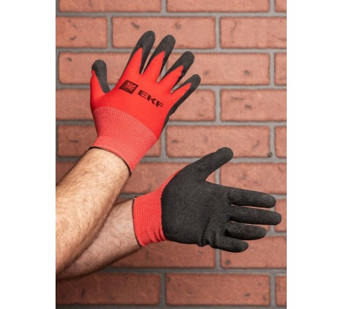 Перчатки PROFI нейлоновые с рельефным латексом  pe15nl-proxima  EKF