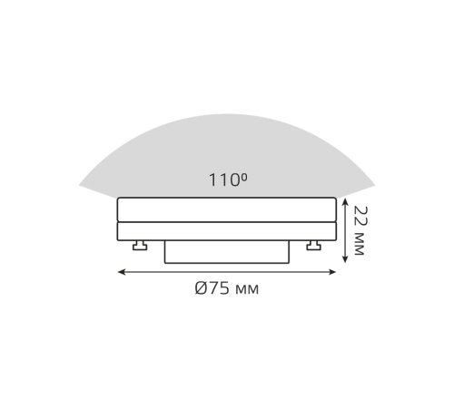 Лампа светодиодная Basic GX53 11,5W 1095lm 3000K LED 1/10/100  20849112  Gauss