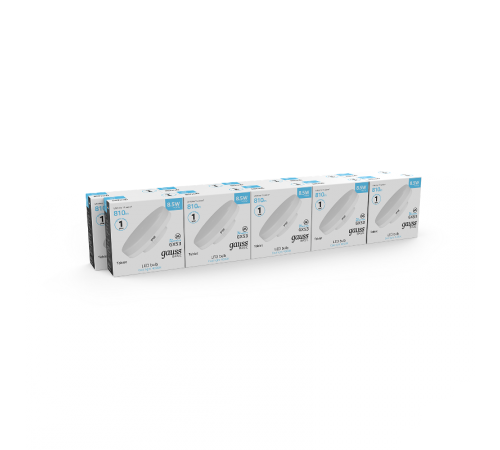 Лампа светодиодная Basic GX53 8,5W 810lm 4100K LED 1/10/100  20849292  Gauss