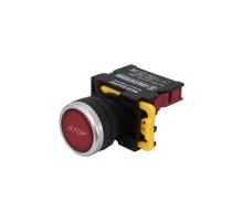 ВК22-EA4342-65У1, красный, с символом "stop", 1НЗ, цилиндр, d22мм, IP65, выключатель кнопочный  (ЭТ)   ET924746   Электротехник