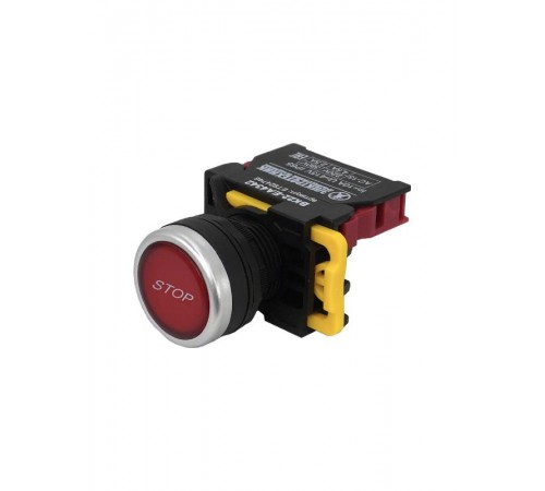 ВК22-EA4342-65У1, красный, с символом "stop", 1НЗ, цилиндр, d22мм, IP65, выключатель кнопочный  (ЭТ)   ET924746   Электротехник