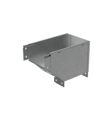 Угол вертикальный внешний R 100х100 мм с разворотом трассы на 90 град "ПЛЮС"  VLPDplus90-100-100-R  КМ-профиль