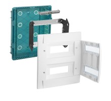 Распределительный щиток Practibox скрытого монтажа - IP 40 - IK 07 - 2 рейки - 12 модулей  601113  Legrand