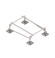 Опорная конструкция для установки оборудования TECHNORAPTOR STEELFOOT 1200х1700  KM-TR-STF-SSEI-1200-1700  КМ - профиль