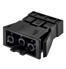 Simon Connect Коннектор "мама", 3-х проводный, СБСП, безвинтовое соединение, графит  CR0001-14  Simon