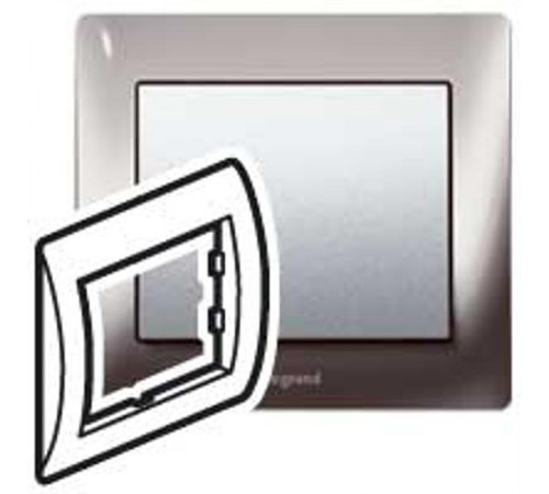 Galea Life Черный Никель/Black Nickel Рамка 1-я  771941  Legrand