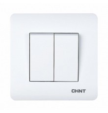 2-клавишный проходной выключатель 10А 250В  715382  CHINT