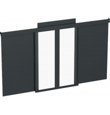 ITK by ZPAS Дверь раздв. 42U 1000 чер. (2шт/компл) РФ  ZP-FD05-42U-1000-R  ITK