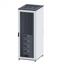 Шкаф собранный напольный 19'' IT-CQE, 42U 600х800 двери перф/перф, RAL7011/7035  R5DC4268PF  DKC
