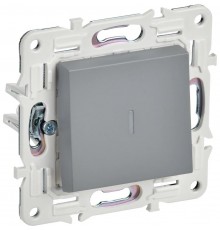 SKANDY Выключатель 1-клавишный проходной с индикацией 10А SK-V08Gr серый  SK-V12-1-10-K03  IEK