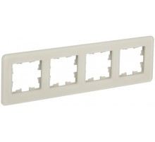 BRITE Рамка 4-ая РУ-4-2-Бр стекло песчаный RE  BR-M42-G-41-K98  IEK