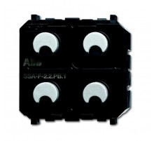 SSA-F-2.1.PB.1 Сенсор 2-клавишный/релейный активатор 1-канальный free@home, Zenit  6220-0-0233   2CKA006220A0233  ABB