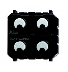 SSA-F-2.1.PB.1 Сенсор 2-клавишный/релейный активатор 1-канальный free@home, Zenit  6220-0-0233   2CKA006220A0233  ABB