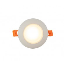 Светильник светодиодный встраиваемый DK3016-WH влагозащищенный IP 65, 50Вт, GU10, белый, алюминий  DK3016-WH  DENKIRS