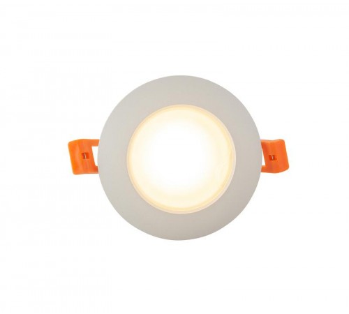 Светильник светодиодный встраиваемый DK3016-WH влагозащищенный IP 65, 50Вт, GU10, белый, алюминий  DK3016-WH  DENKIRS