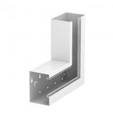 Плоский угол кабельного канала Rapid 80 90x130 мм (сталь,белый) (GS-AFS90130RW)  6277520  OBO Bettermann